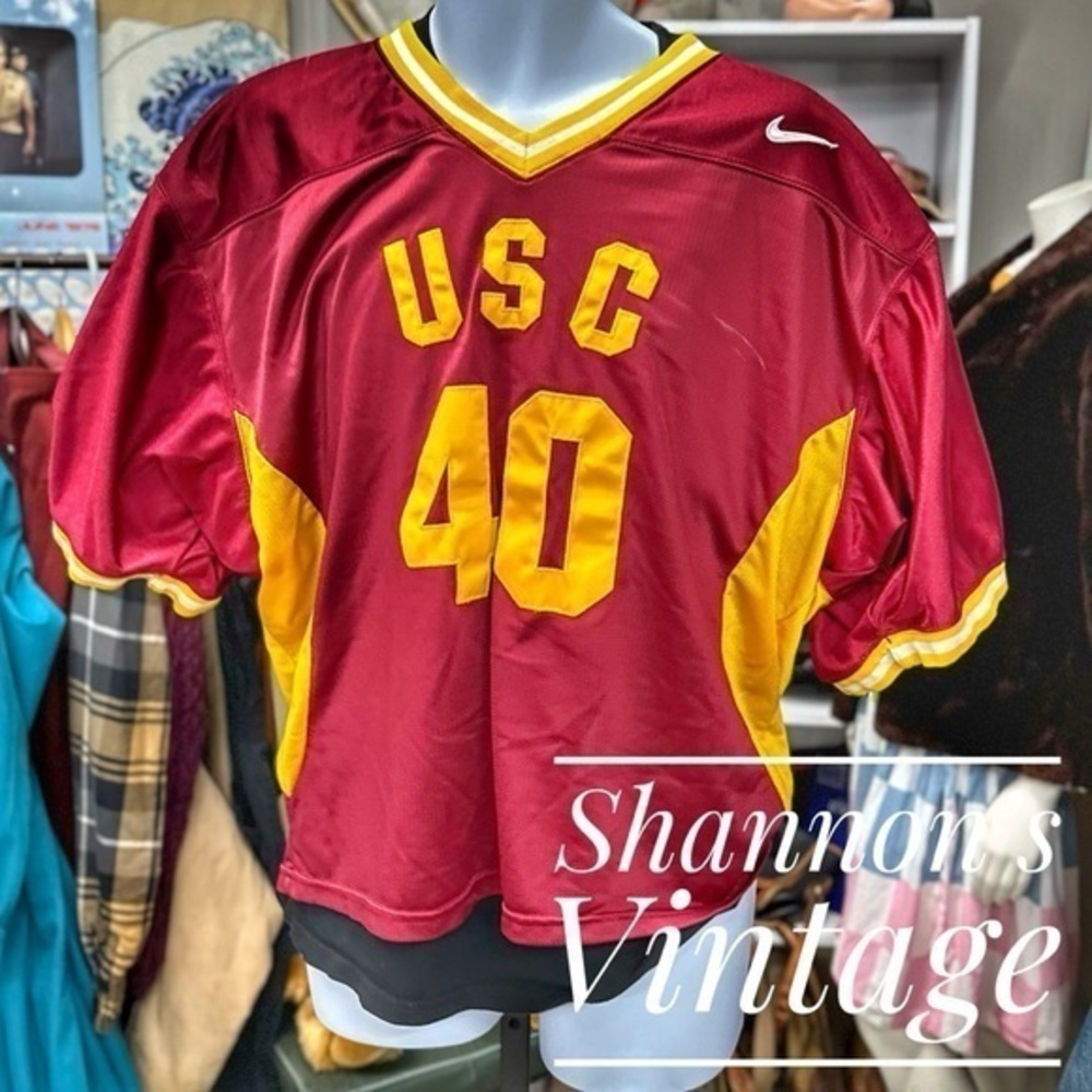 Nike USC VNTG made in USA sz XL Union made field jersey A22
